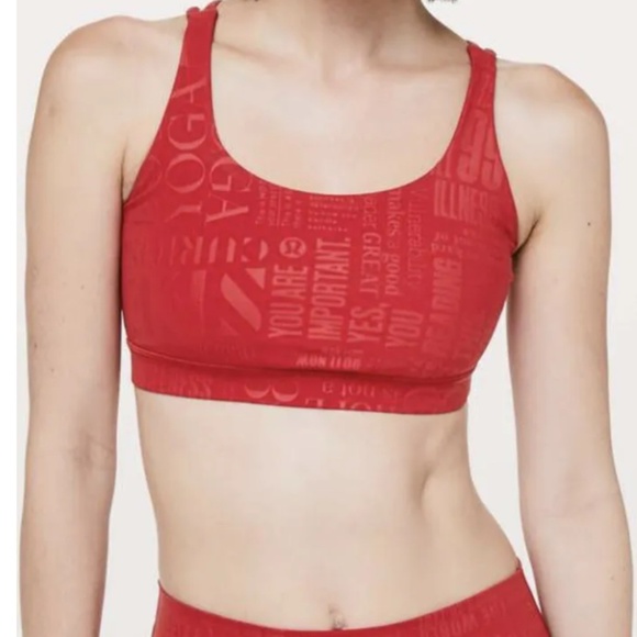 Lululemon Red Foil 20 Year Anniversary Bra - Picture 1 of 5